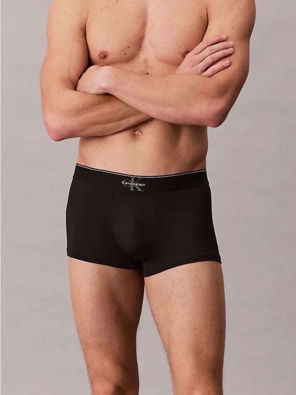 Calvin Klein intense power motion  low rise  Trunk - cream gray  - monogram